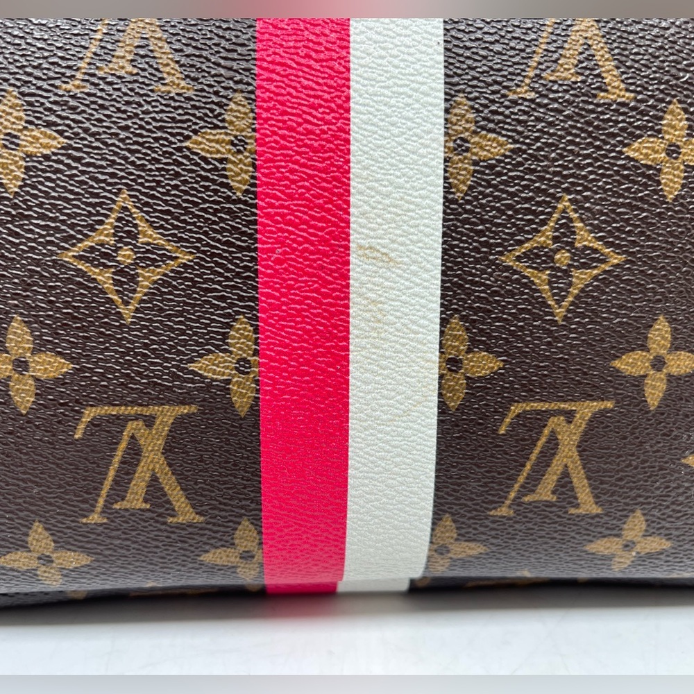 LOUIS VUITTON Neverfull My LV Heritage MM Monogram With Pouch Pink Stripes - Picture 5 of 14
